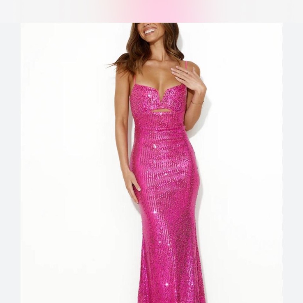 Stunning Pink Sequin Gown